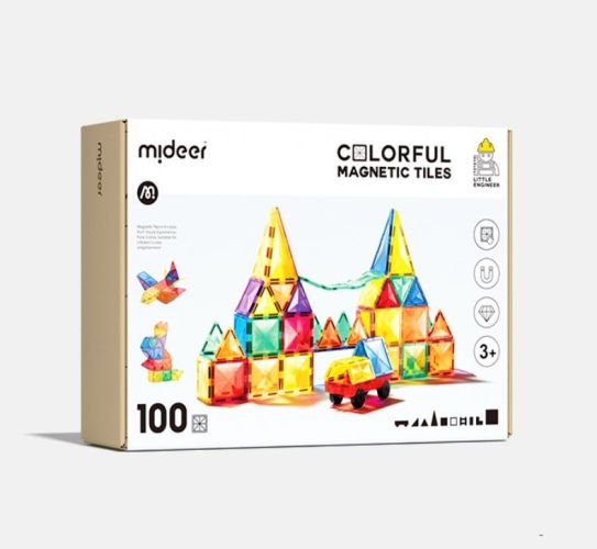 Kolorowy zestaw magnetyczny - 100 szt.