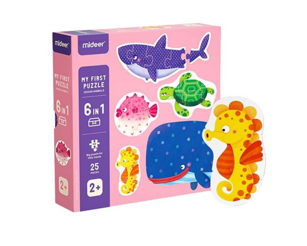 Moje pierwsze puzzle - Zwierzęta w oceanie - 25 szt.