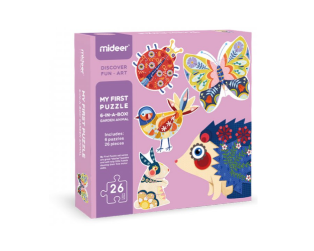 Moje pierwsze puzzle - Zwierzęta ogrodowe - 26 szt.