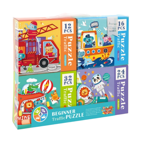 Puzzle 4 w 1 Transport