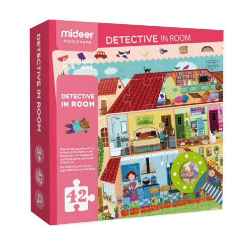 Puzzle detektywistyczne - Detektyw w pokoju - 42 szt.