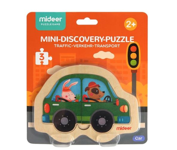 Mini puzzle Samochód 3 szt.