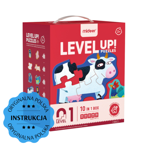 LEVEL UP! 01 - Zwierzęta puzzle 5w1