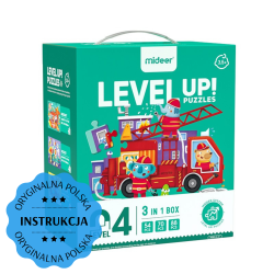 LEVEL UP! 04 - Pojazdy puzzle 3w1