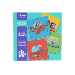Pojazdy puzzle 24 szt.