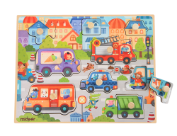 Puzzle wkładane Transport - 9 szt.